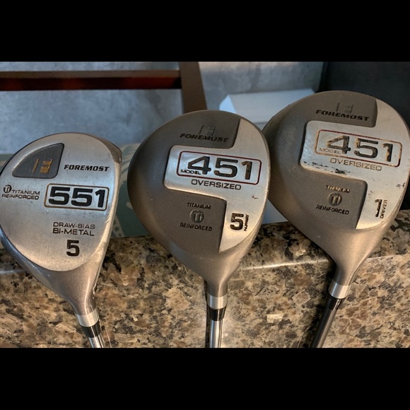 foremost Other - 3 oversized Foremost golf clubs/woods.